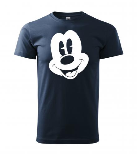 PotiskniTriko.cz Tričko pánské Mickey Mouse 272 nám. modrá/bílý potisk Velikost pánského trička: L