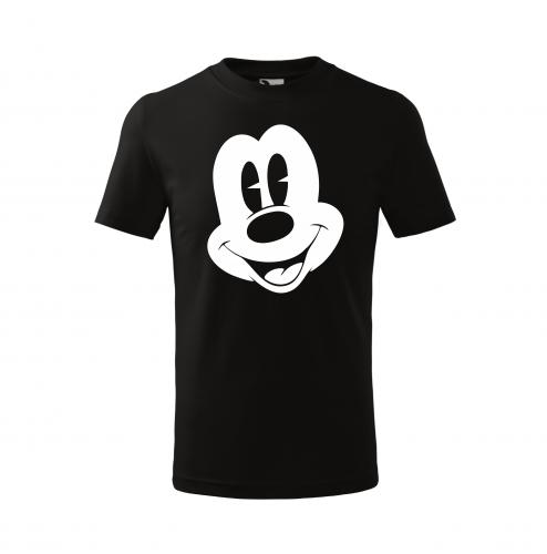 PotiskniTriko.cz Tričko dětské Mickey 272 černé/bílý potisk Velikost dětského trička: 146 cm/10 let