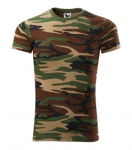 Malfini a.s. Pánské tričko - CAMOUFLAGE Barva trička: Camouflage Brown, Velikost pánského trička: XS