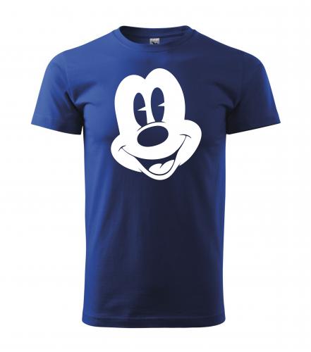 PotiskniTriko.cz Tričko pánské Mickey Mouse 272 král. modrá/bílý potisk Velikost pánského trička: XS