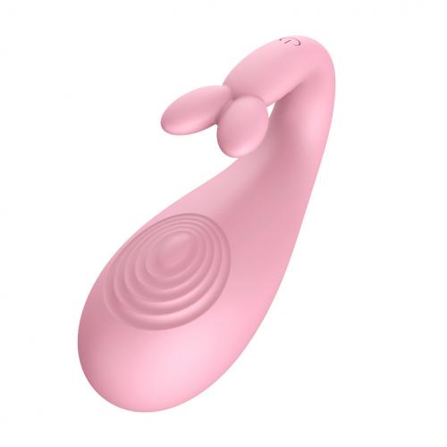 Libo Whale silikonové vibrační vajíčko růžové