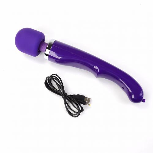 Magic wand massager tvarovaný USB 30-ti rychlostní fialový
