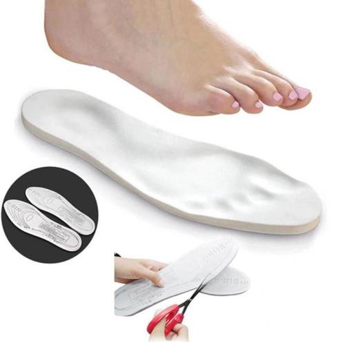 Zdravé antibakteriální ortopedické vložky do bot s paměťovou pěnou bílé