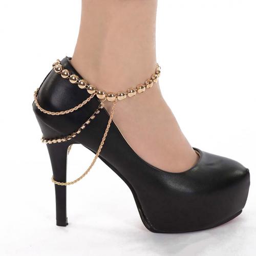 Sonya řetízek s kuličkami pro boty na vysokém podpatku zlatý