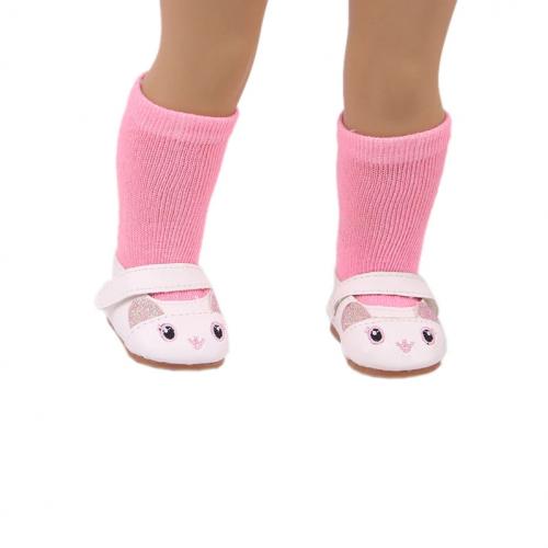 Ponožky pro panenku - světle růžové