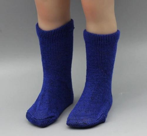 Ponožky pro panenku - tmavě modré